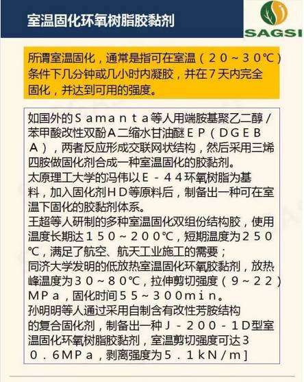 高性能環(huán)氧樹脂膠粘劑研究概況
